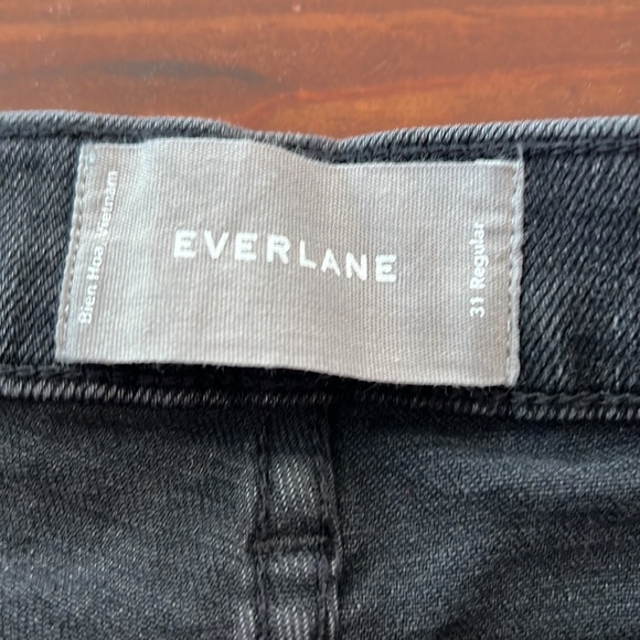 Everlane - high rise, 31, black denim jeans - Picture 6 of 7